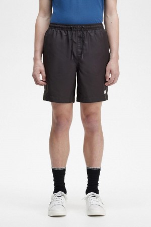 Black Fred Perry Classic Men's Shorts | GCAEC87237