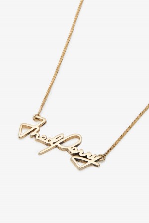 Gold Fred Perry Fred Perry Necklace Accessories Jewellery | UCAND37892