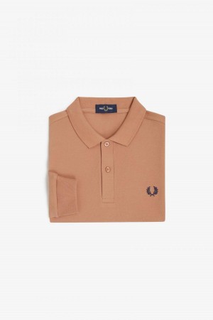 Light Rust Fred Perry M6006 Men's Polo Shirts | CACVG88599