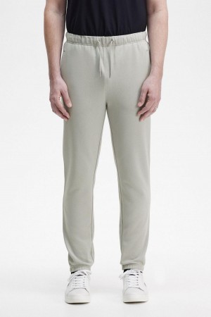 Limestone Fred Perry Loopback Sweatpants Men's Tracksuits | MCAHR62614