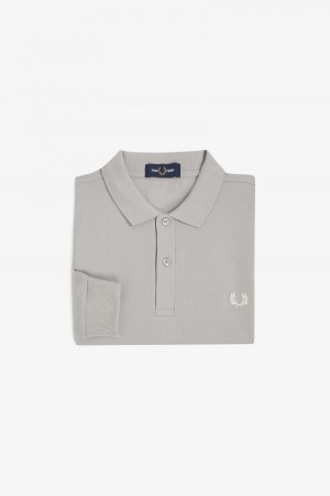 Limestone Fred Perry M6006 Men's Polo Shirts | CAJVR43111