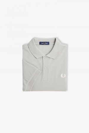 Limestone / Ecru Fred Perry M6000 Men's Fred Perry Shirt | CAIIZ31867