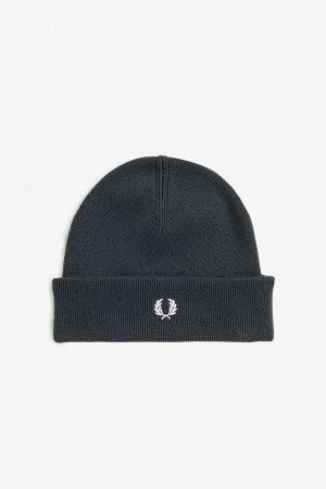 Night Green / Ecru Fred Perry Classic Accessories Beanie | BCASO38596