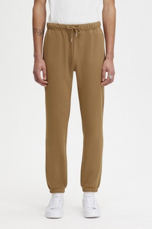 Shaded Stone / Burnt Tobacco Fred Perry Loopback Sweatpants Men's Trousers | BCASO10243