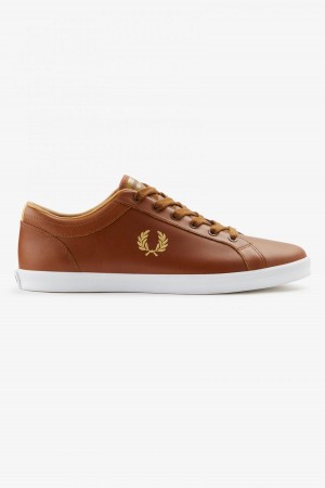 Tan Fred Perry Baseline Men's Shoes | SCANY31641