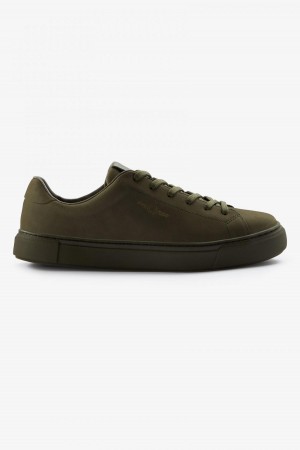 Uniform Green / Gold Fred Perry B71 Men's Shoes | FCAUI35124