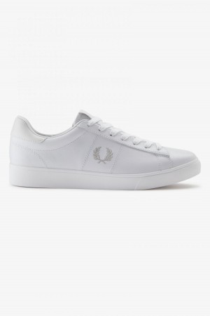 White Fred Perry Spencer Men's Shoes | CAJVR20057