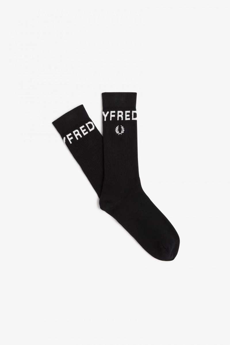 Black Fred Perry Bold Tipped Accessories Socks | SCANY98609