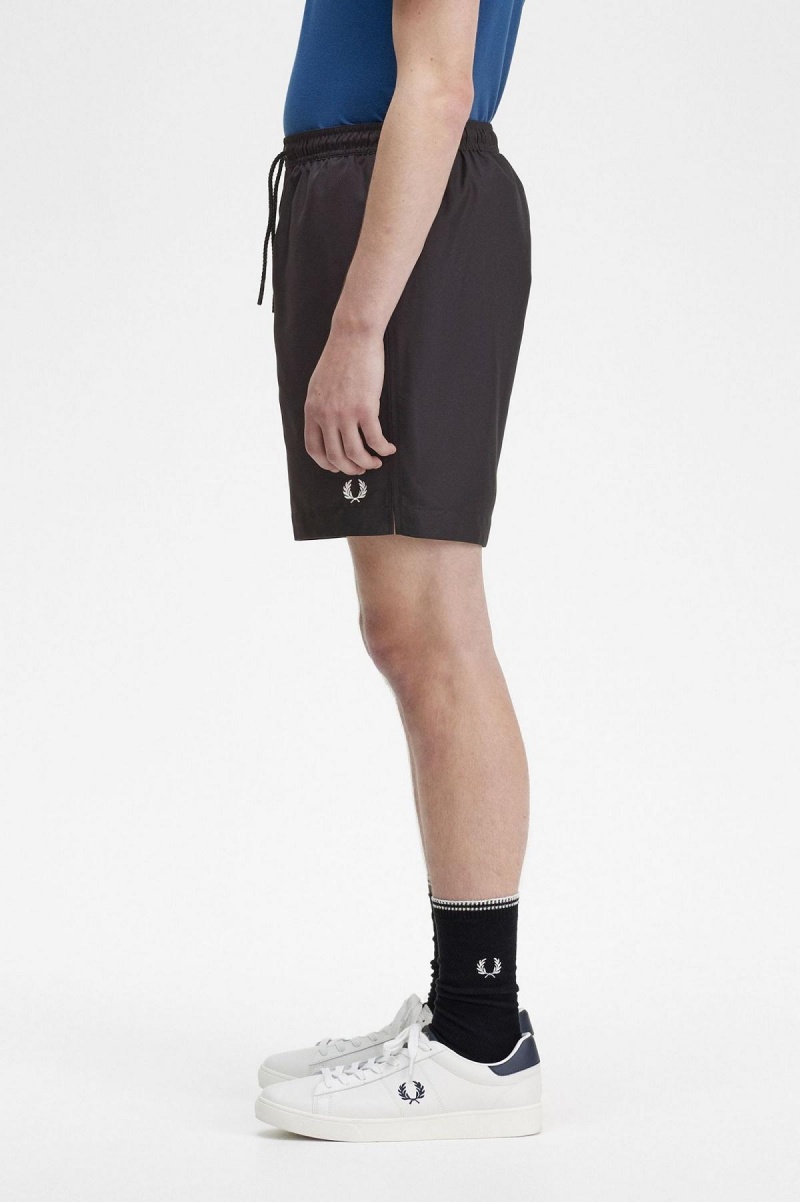 Black Fred Perry Classic Men's Shorts | GCAEC87237