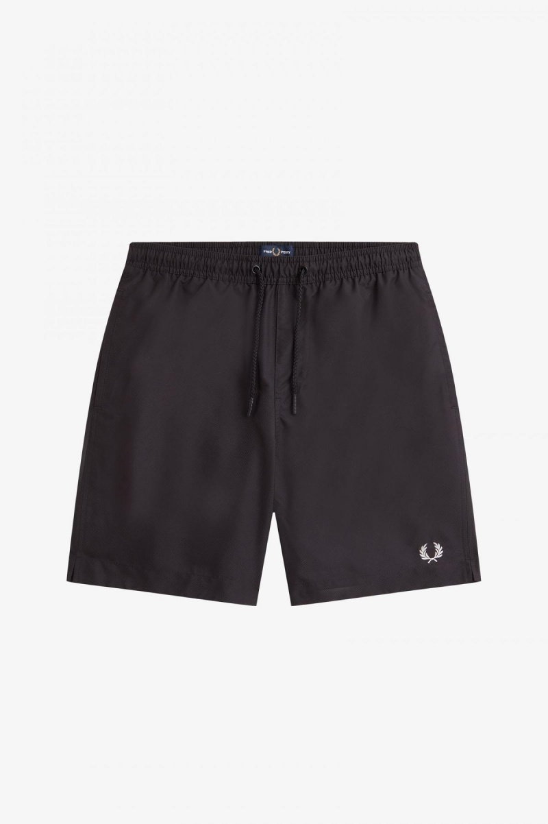 Black Fred Perry Classic Men's Shorts | GCAEC87237