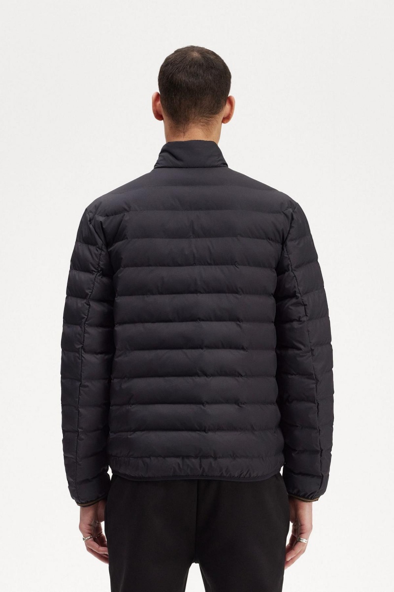 Black Fred Perry Insulated Men's Coats | CAIIZ22641