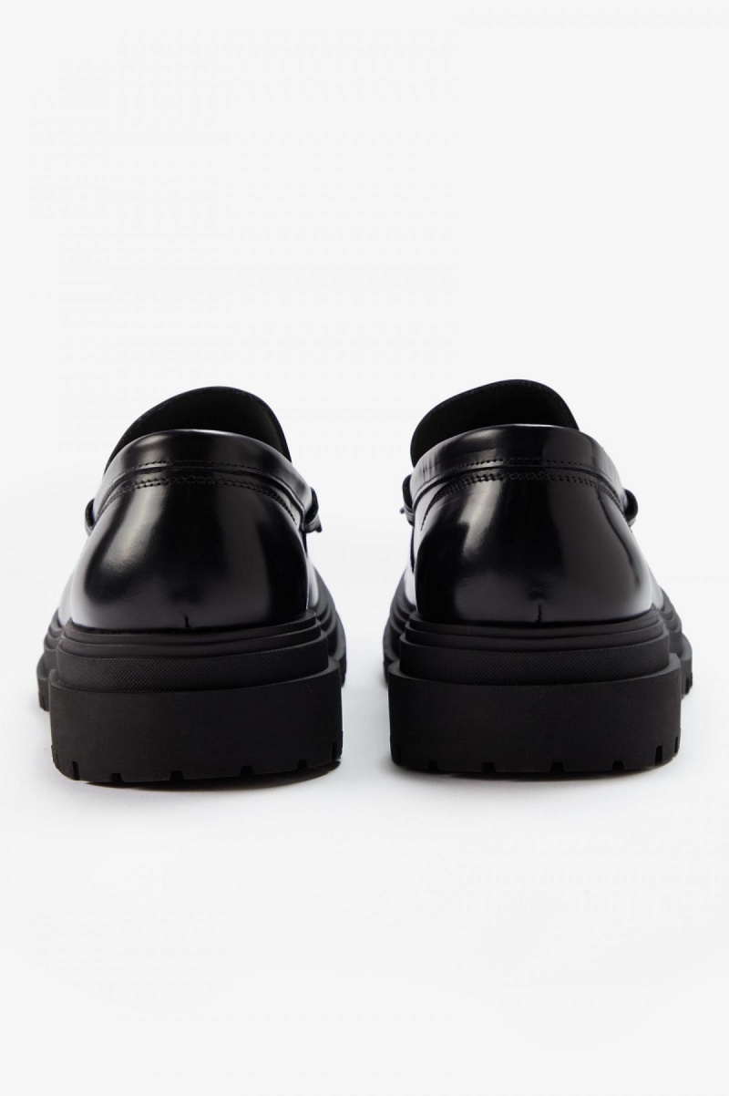 Black Fred Perry Loafer Men's Shoes | ACAWC32146