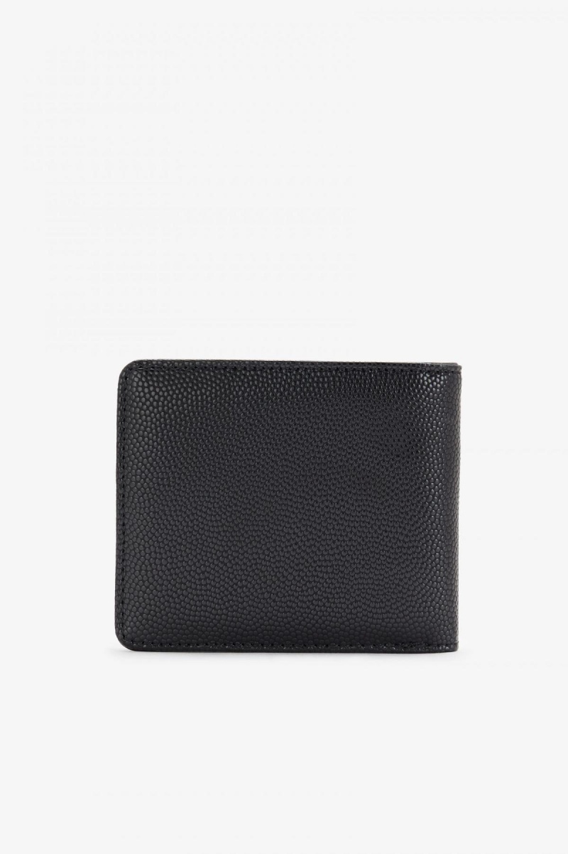 Black Fred Perry Scotch Grain Billfold Accessories Wallet | UCATG23435