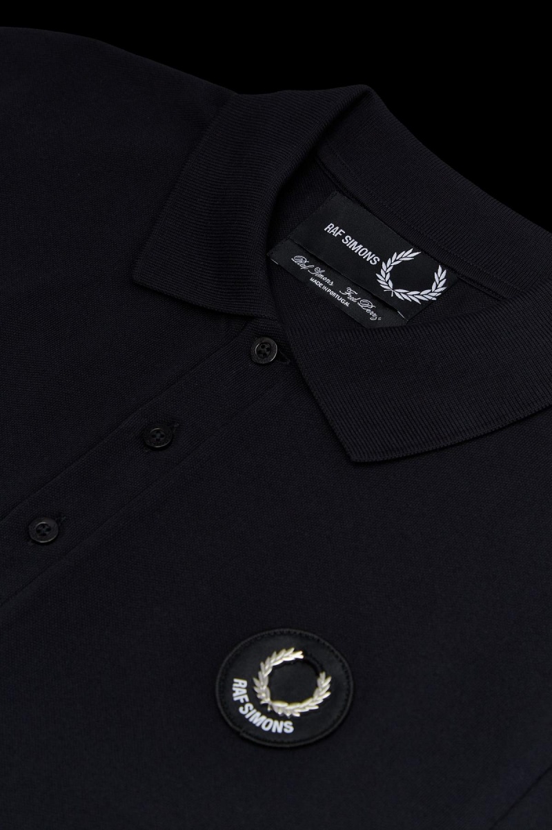 Black Fred Perry Slim Fit Polo Shirt Men's Polo Shirts | DCAKV92921