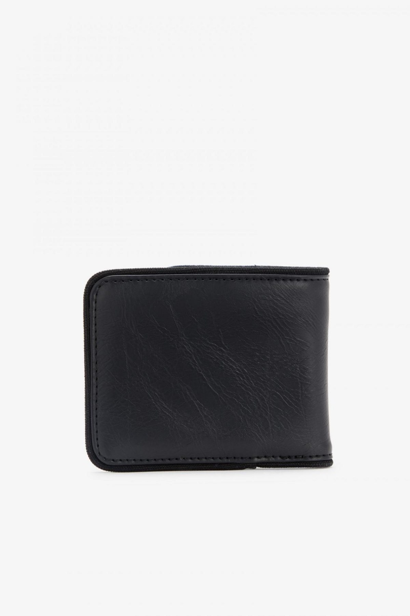 Black Fred Perry Tonal Billfold Accessories Wallet | ECAVG93937