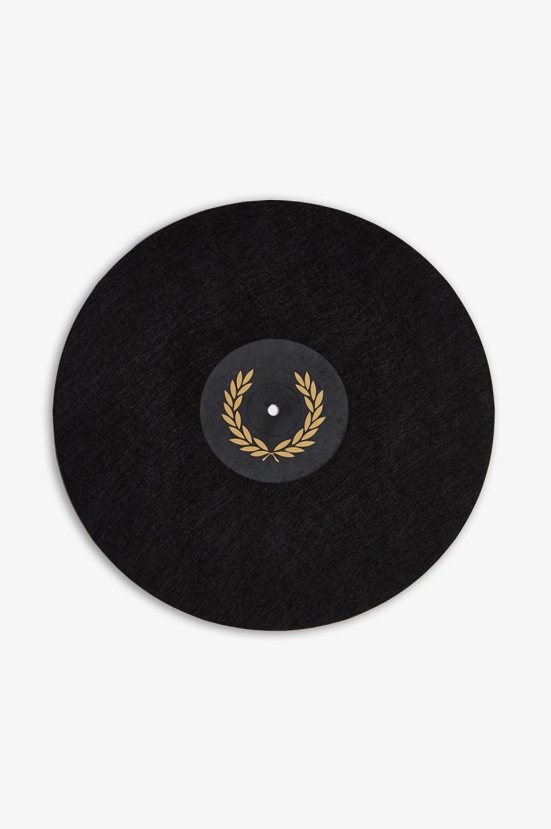 Black Fred Perry Vinyl Slip Mat Accessories Lifestyle | GCAEC75872