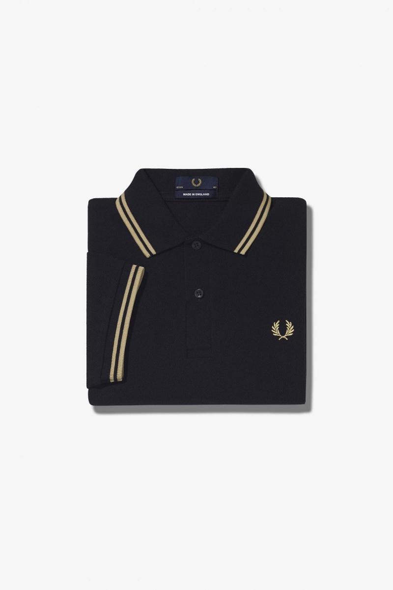 Black / Champagne / Champagne Fred Perry G12 Women's Fred Perry Shirt | XCABH75230