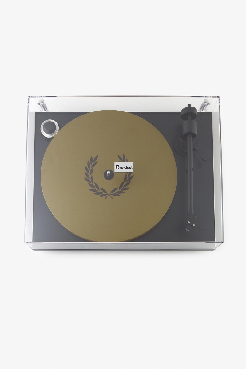 Black / Champagne / Champagne Fred Perry Record Deck Accessories Lifestyle | CAJKU14730