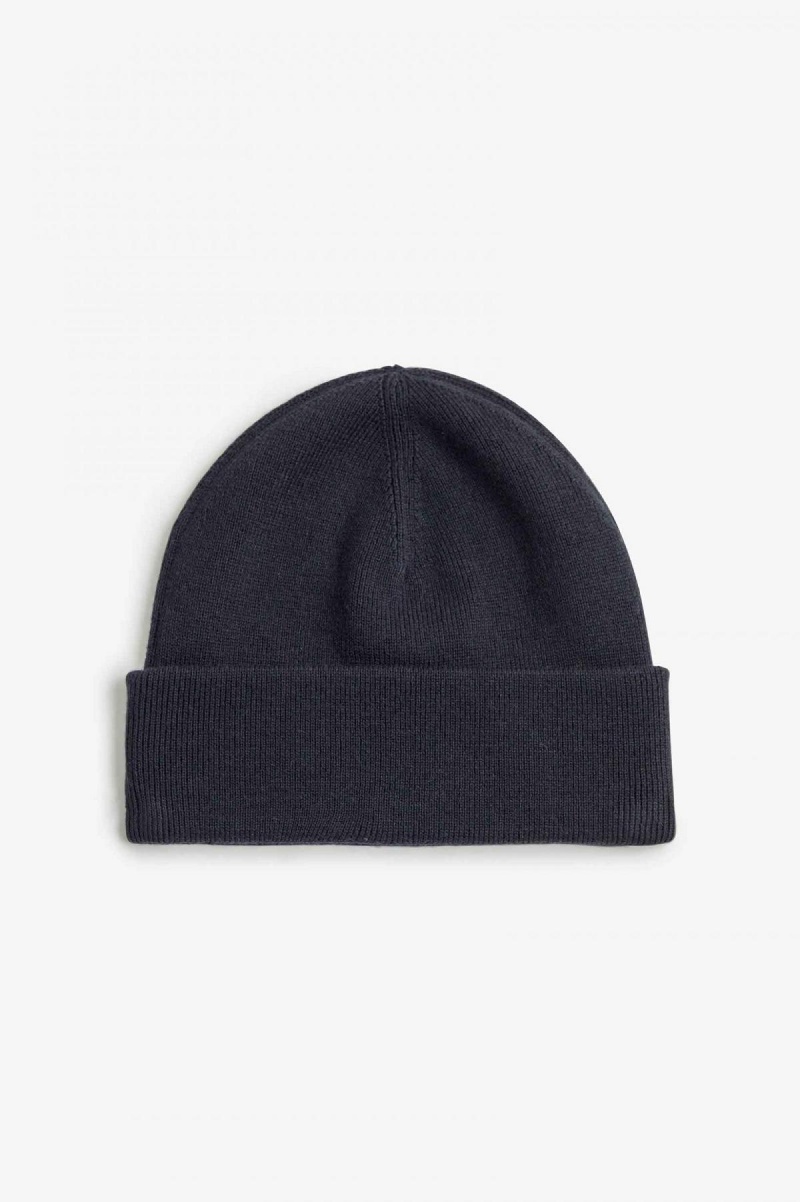 Black / Dark Caramel Fred Perry Classic Accessories Beanie | LCASX71107