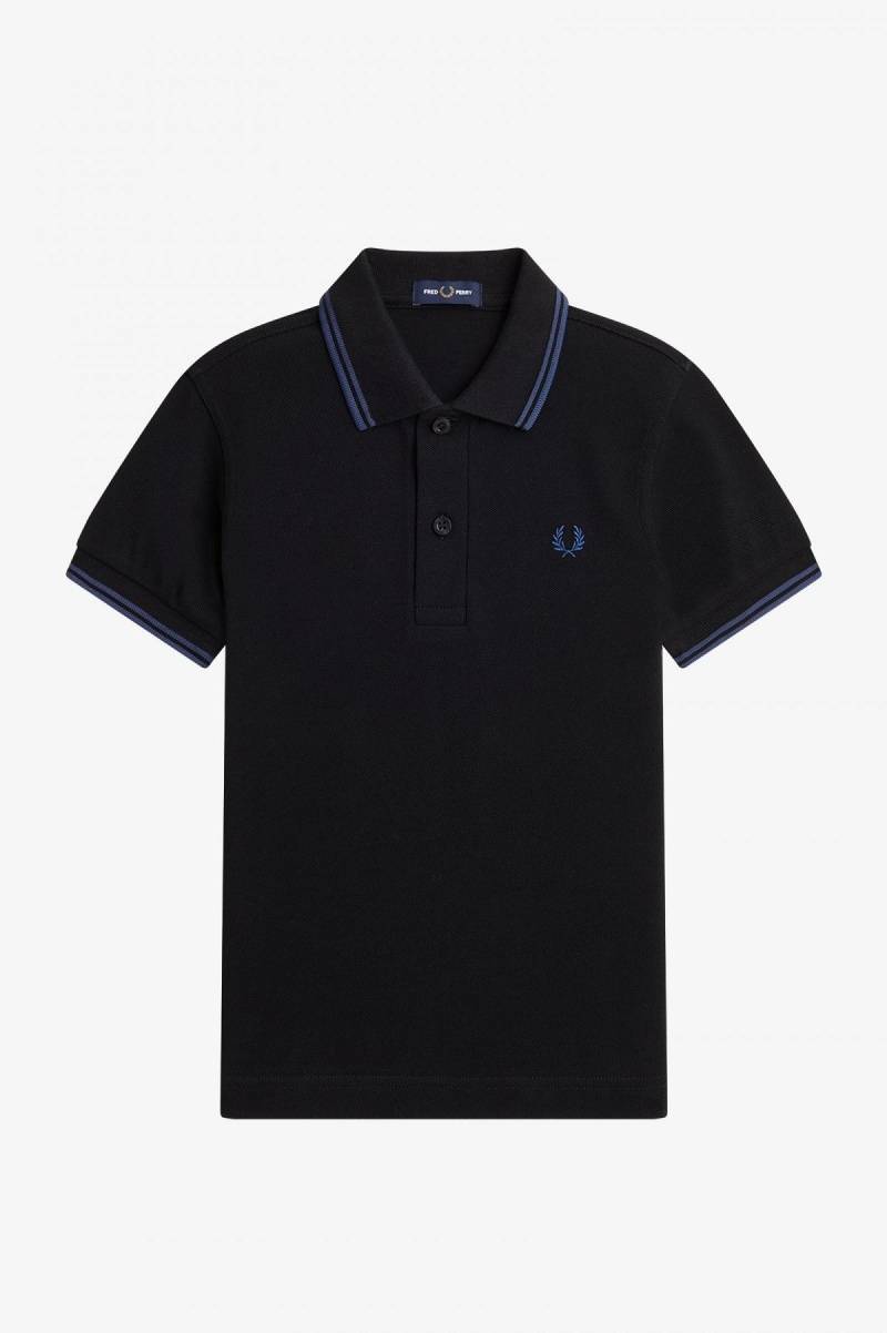 Black / Midnight Blue / Midnight Blue Fred Perry Kids Twin Tipped Accessories Kids | CAJBT65861