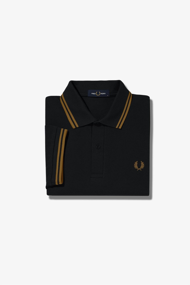 Black / Shaded Stone / Shaded Stone Fred Perry M3600 Men\'s Fred Perry Shirt | XCABH71447