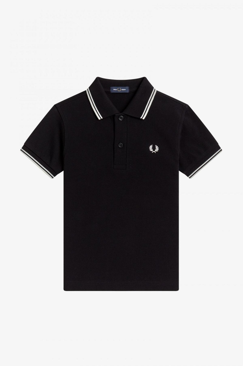 Black / White / White Fred Perry Kids Twin Tipped Accessories Kids | CACIF90905