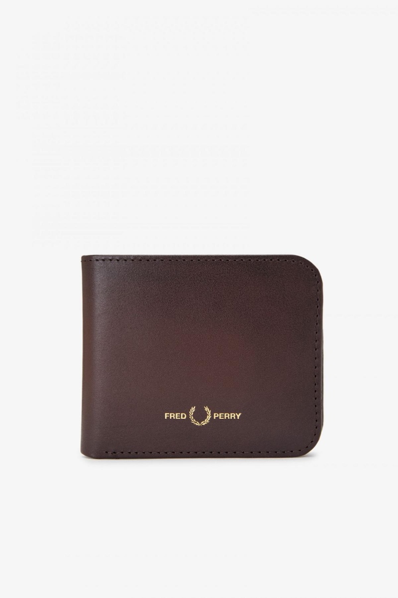 Burnt Tobacco Fred Perry Burnished Leathr Billfold Accessories Wallet | CAIIZ41489