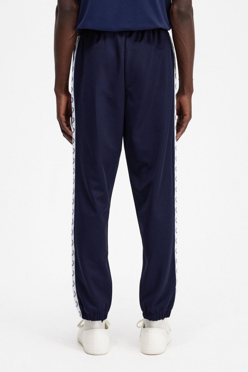 Carbon Blue Fred Perry Taped Track Pant Men's Tracksuits | TCAWZ31794