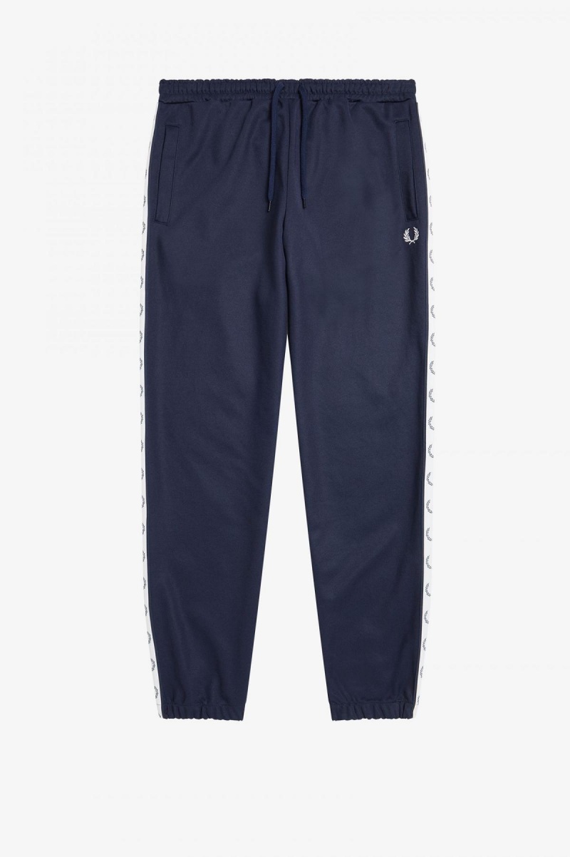 Carbon Blue Fred Perry Taped Track Pant Men's Tracksuits | TCAWZ31794