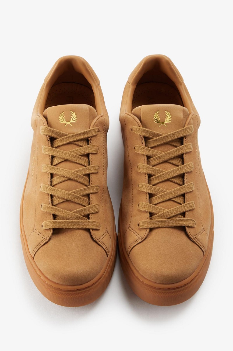 Copper / Gold Fred Perry B71 Men's Shoes | UCATG41227