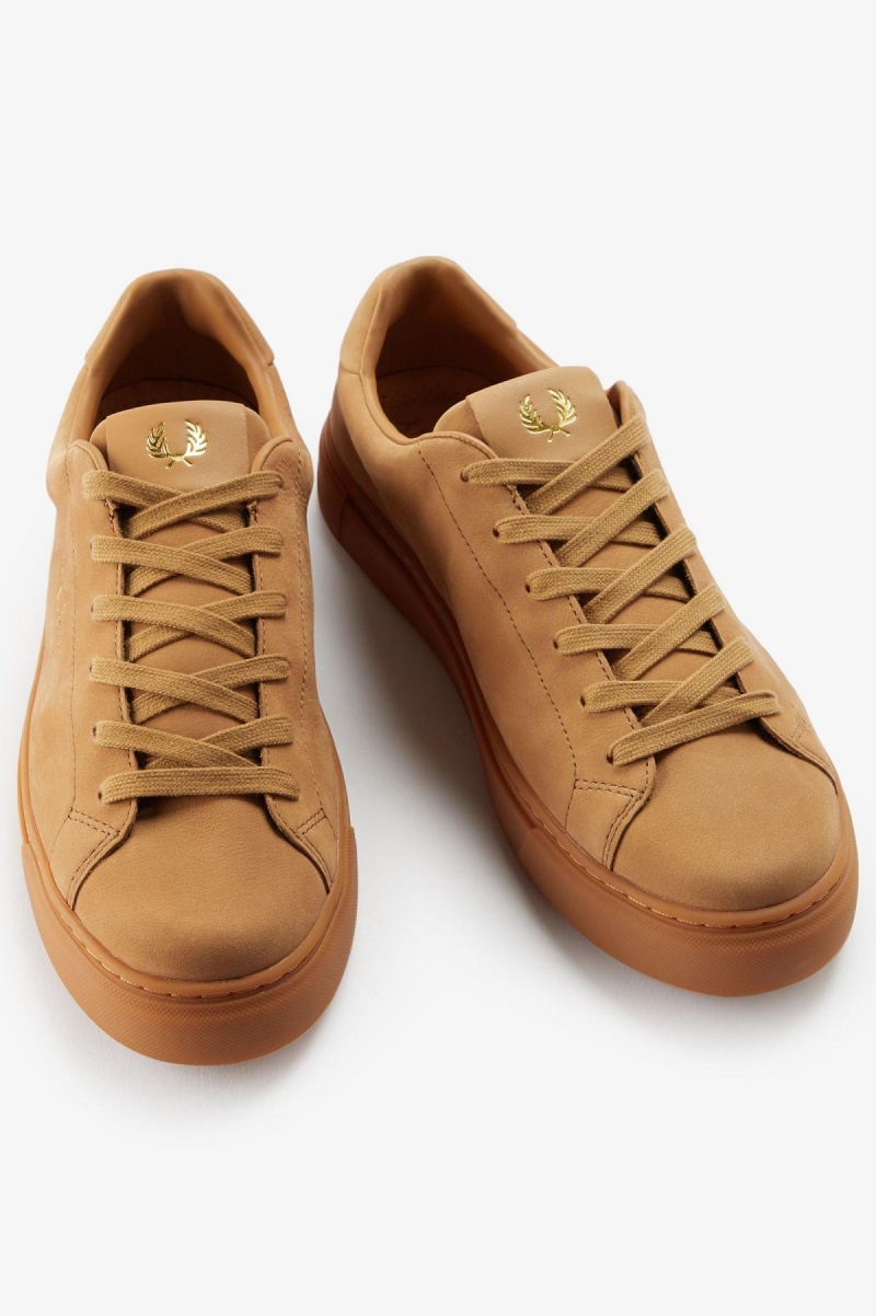 Copper / Gold Fred Perry B71 Men's Shoes | UCATG41227