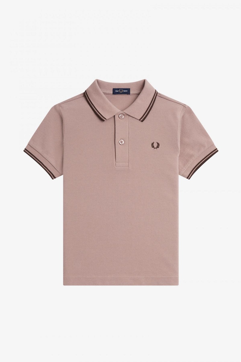 Dark Pink / Burnt Tobacco / Burnt Tobacco Fred Perry Kids Twin Tipped Accessories Kids | CADFL19327