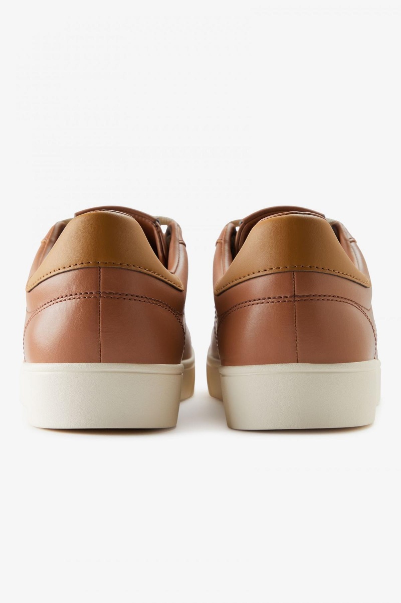 Dark Tan / Dark Caramel Fred Perry Spencer Men's Shoes | QCAWA52022