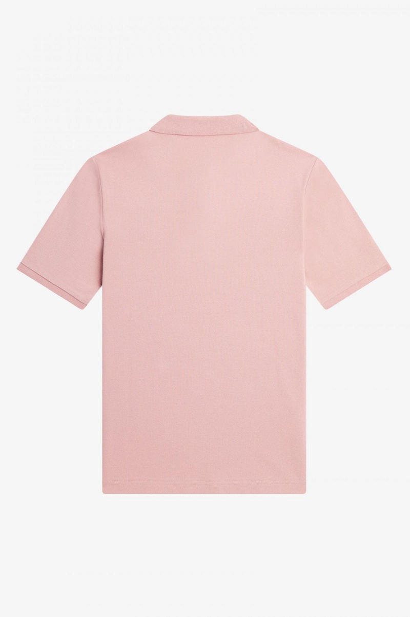 Dusty Rose Pink / Black Fred Perry G6000 Women's Fred Perry Shirt | DCAVO20957