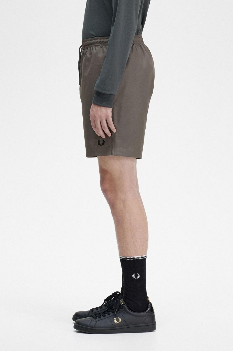 Field Green Fred Perry Classic Men's Shorts | CAXBR50934