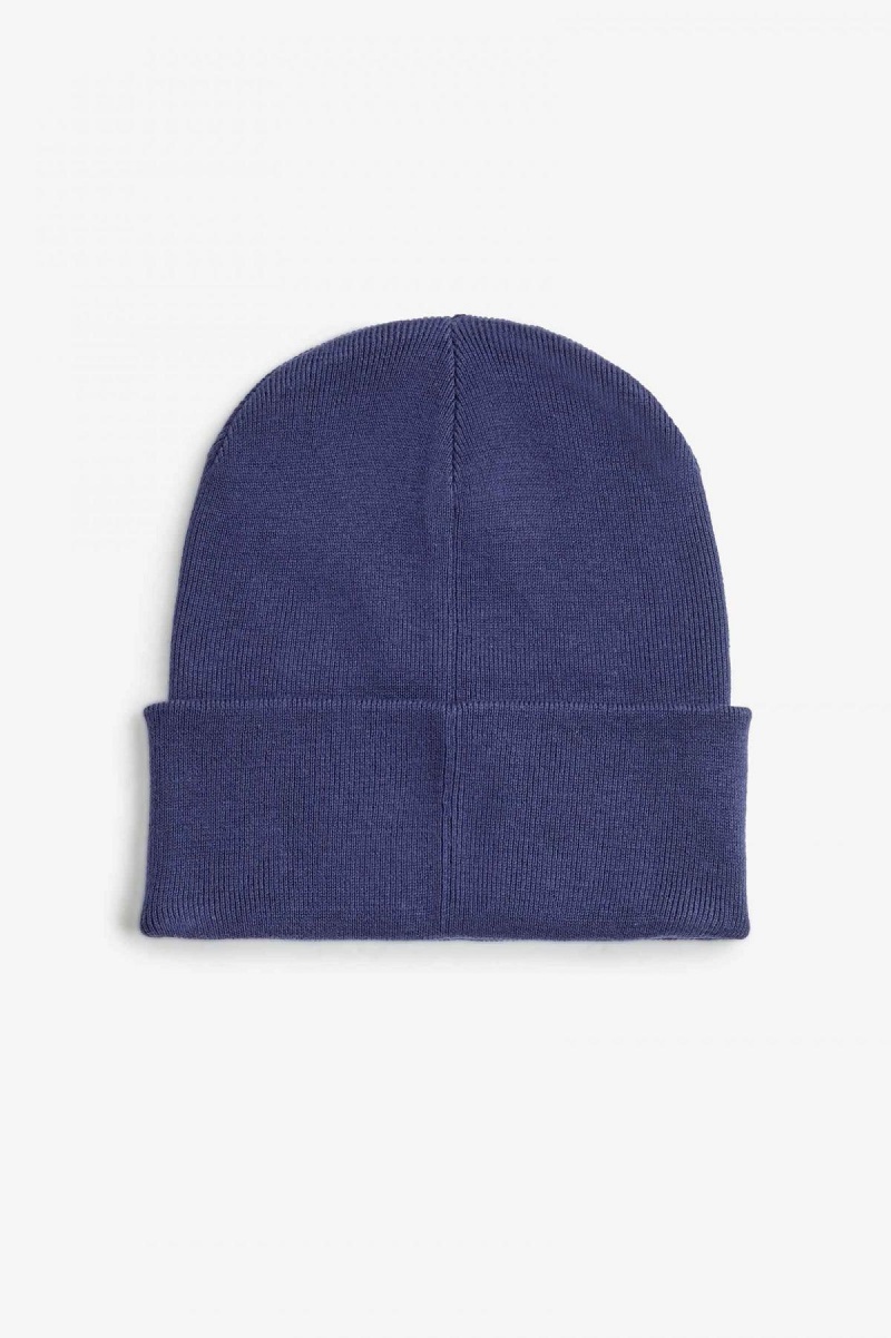 French Navy / Dark Caramel Fred Perry Graphic Accessories Beanie | CADFL19836