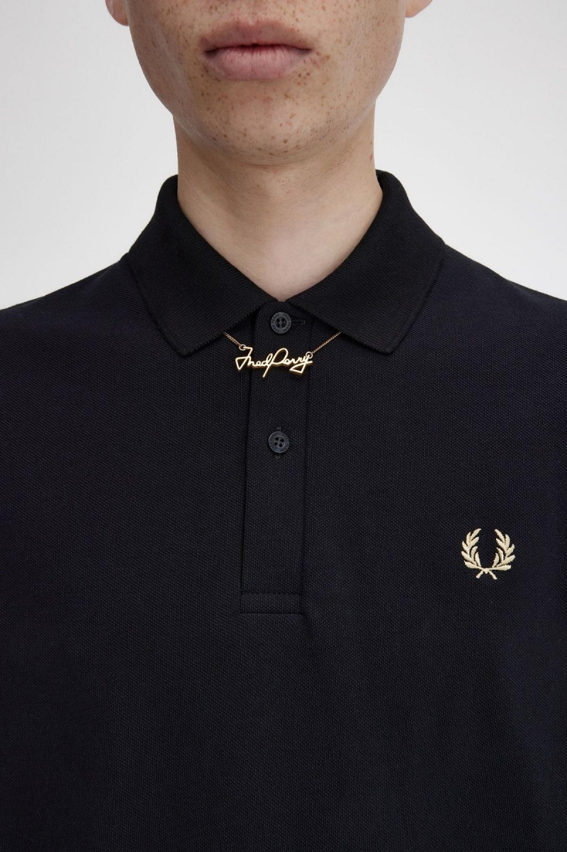 Gold Fred Perry Fred Perry Necklace Accessories Jewellery | UCAND37892