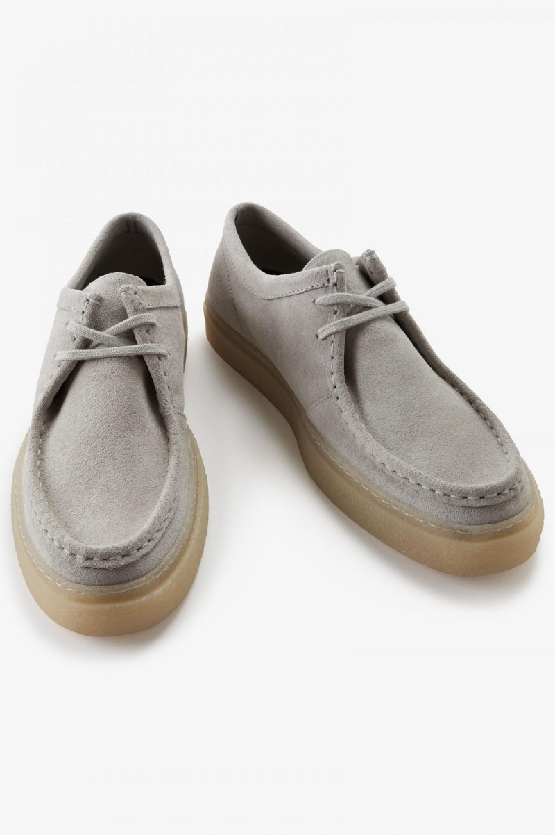 Light Oyster Fred Perry Low Dawson Men's Shoes | CAQAV83520