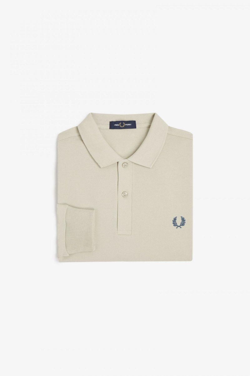 Light Oyster Fred Perry M6006 Men\'s Fred Perry Shirt | ACAWC83465