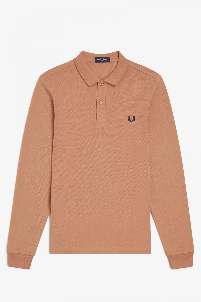 Light Rust Fred Perry M6006 Men's Polo Shirts | CACVG88599