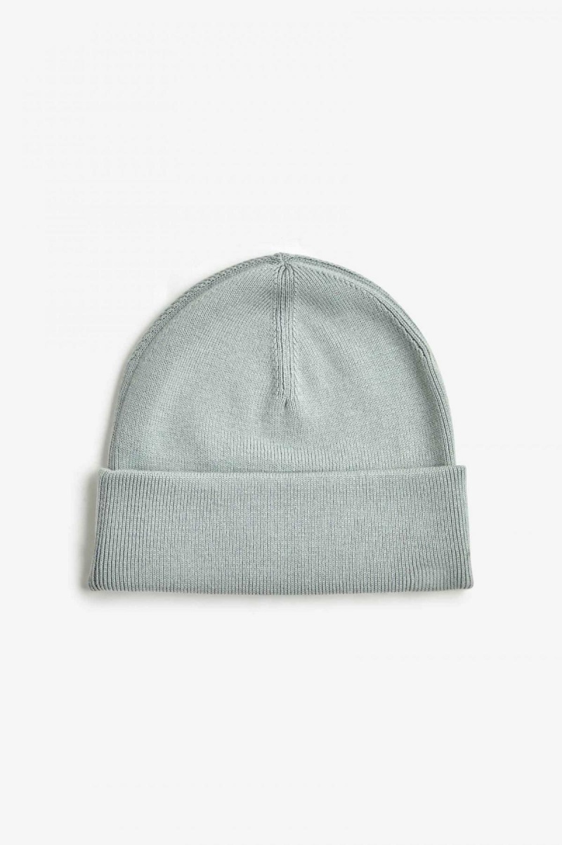 Limestone / Black Fred Perry Classic Accessories Beanie | CAICD47400