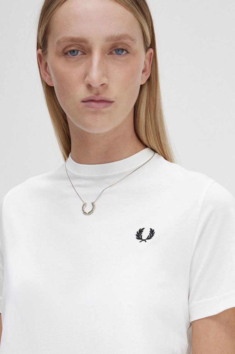 Metallic Silver Fred Perry Laurel Wreath Necklace Accessories Jewellery | ECAVG65836