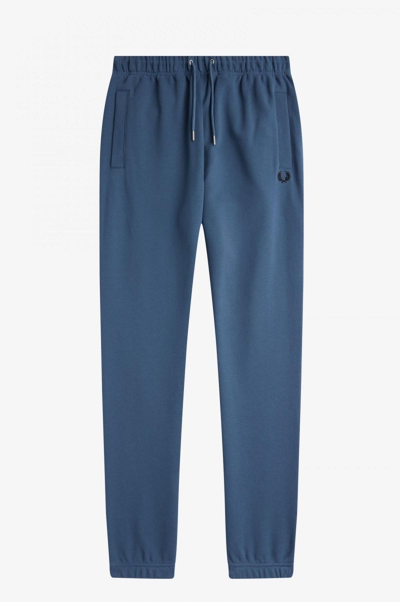 Midnight Blue Fred Perry Loopback Sweatpants Men's Tracksuits | CAXBR13045