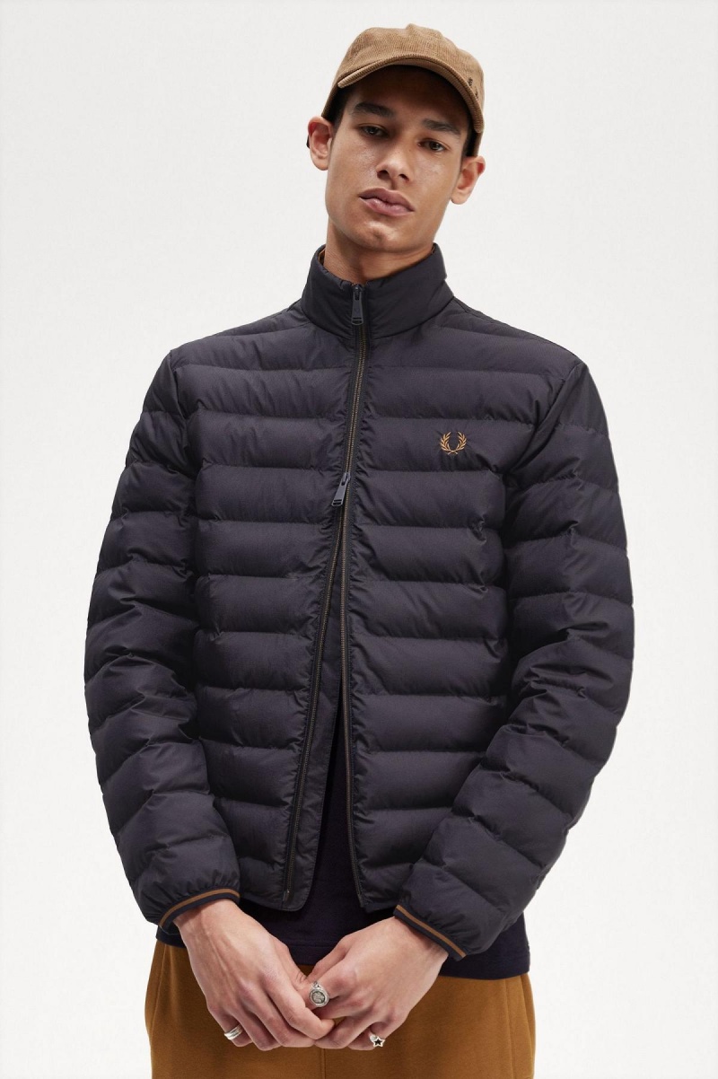 Navy Fred Perry Insulated Men's Coats | MCAFT24583