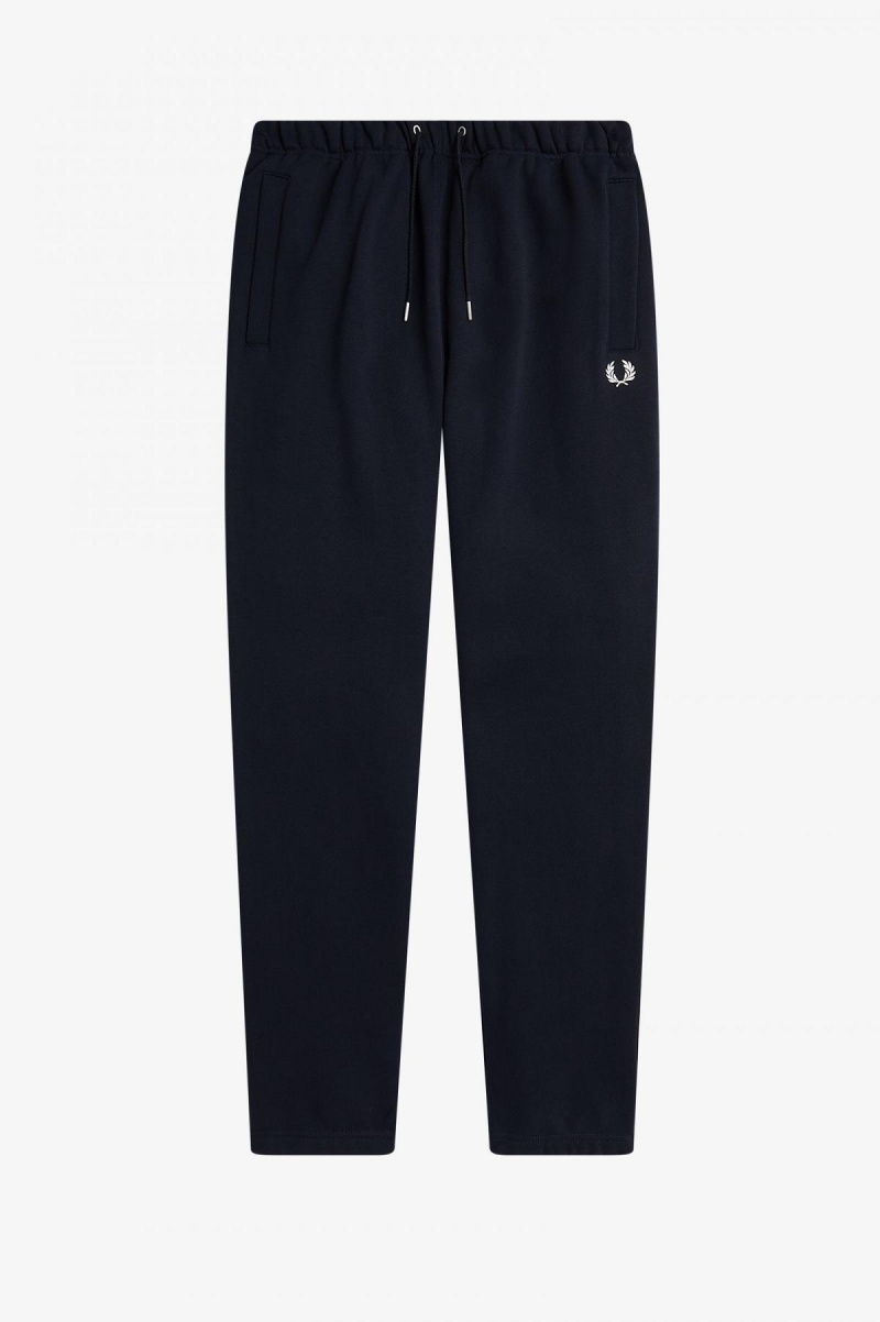 Navy Fred Perry Loopback Sweatpant Men's Tracksuits | FCAUI93597