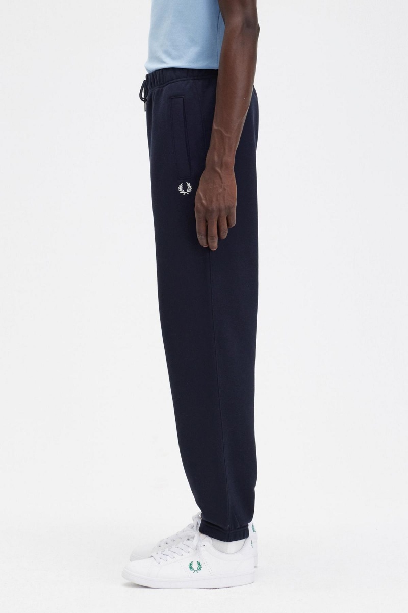 Navy Fred Perry Loopback Sweatpant Men's Trousers | CAZPD29822