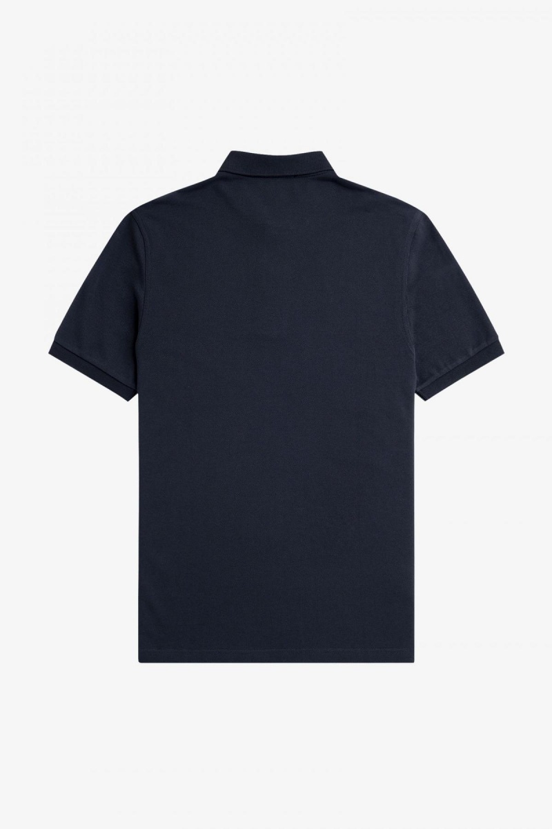 Navy / Cyber Blue Fred Perry M6000 Men's Fred Perry Shirt | LCASX12222