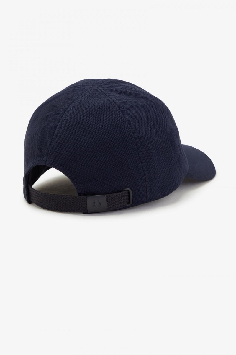 Navy / Dark Caramel Fred Perry Classic Piqué Accessories Cap | SCAVO15422