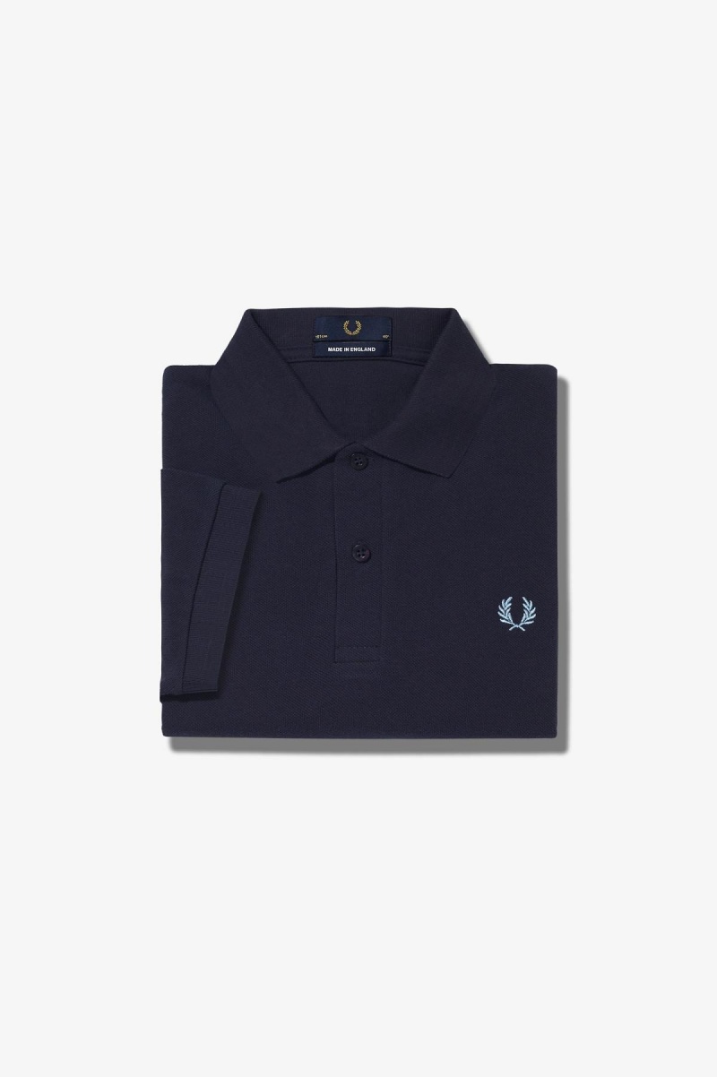 Navy / Ice Fred Perry M3 Men\'s Fred Perry Shirt | TCAWZ53050