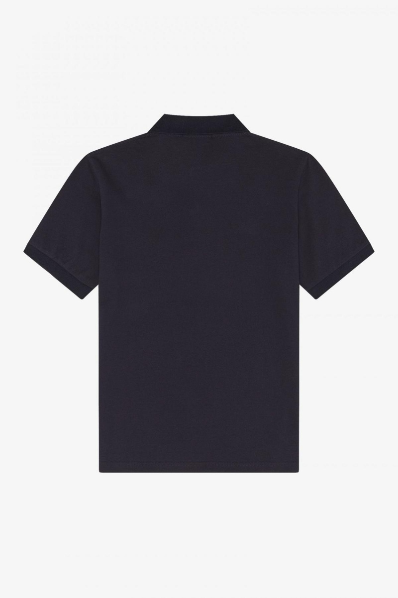 Navy / Light Oyster Fred Perry M3 Men's Fred Perry Shirt | CAQAV51156